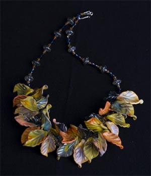Nambe Leaf Necklace