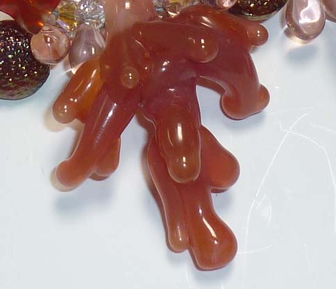 Glass Coral Beads